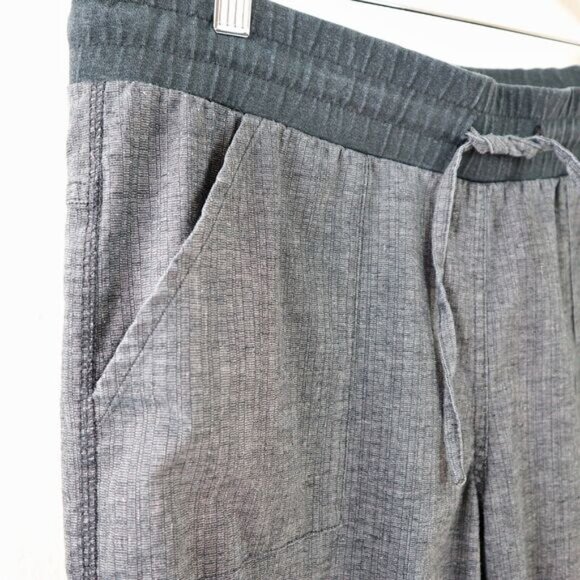 Prana Size M Mantra Pant Hemp Blend Straight Leg Pant Coal Gray - Picture 4 of 10